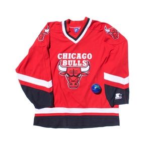 Vintage Starter Chicago Bulls Hockey Jersey